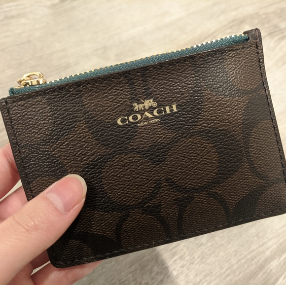 🤎 Coach Mini Skinny ID Case in Colorblock - Picture 3 of 4